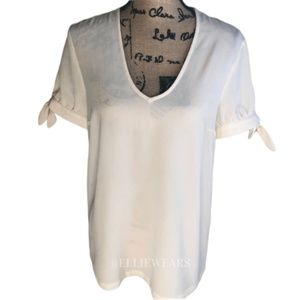 ♥️ ModCloth Crepe Short Sleeve Blouse